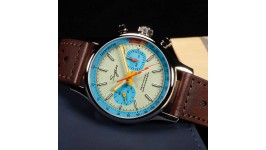 Sugess 1963 Montre mécanique pour homme Seagull ST19 à remontage manuel